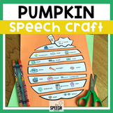 Articulation and Language Fall Pumpkin Speech Craft
