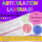 Articulation and Language Screener