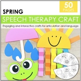 Articulation and Language Speech Therapy Crafts - Spring