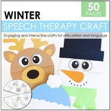 Articulation and Language Speech Therapy Crafts - Winter