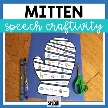 Preview of Articulation and Language Winter Mitten Speech Craft