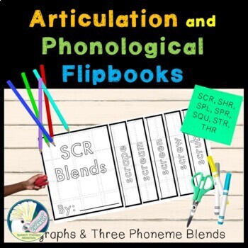 Preview of Articulation and Phonological Flipbooks Trigraphs and Three Phoneme Blends