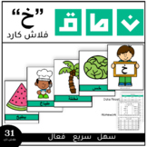 Articulation cards kh in Arabic