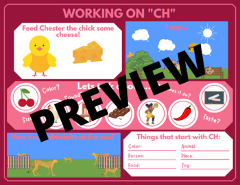 Preview of Articulation mat - ch words - ch sound - Speech Therapy