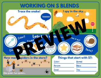 Preview of Articulation mat - s-blends - Speech Therapy