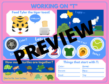 Preview of Articulation mat - t words - /t/ sound - Speech Therapy