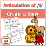 Articulation of L Kids Create Their Own Funny Story to Pra