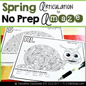 Preview of Articulation to A-MAZE: Spring Edition