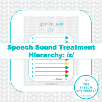 Preview of Articulation: /z/ Speech Sound Treatment Hierarchy
