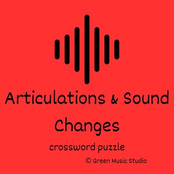 Preview of Articulations & Sound Changes in Music Crossword