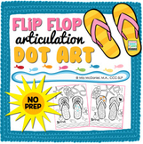 Articulation Dot Art for Summer | NO PREP flip flops