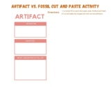 Artifact vs. Fossil Cut and Paste Activity