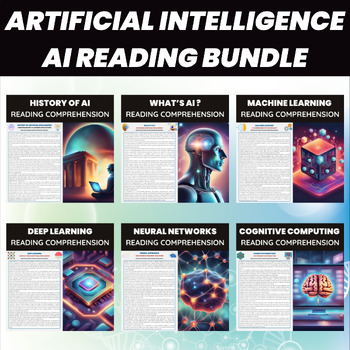 Preview of Artificial Intelligence AI Reading Unit | AI Reading Comprehension Passages