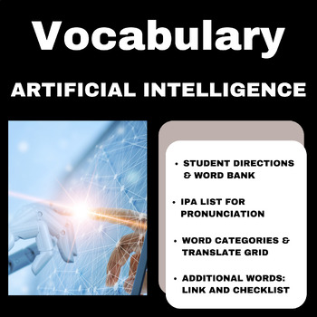 Preview of Artificial Intelligence (AI): EDITABLE Vocab Expander with IPA List