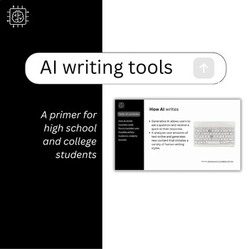 Preview of Artificial Intelligence (AI) Writing Tools Presentation