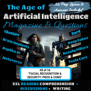Preview of Artificial Intelligence Article#8 ESL Reading Comprehension Conversation Writing