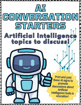 Preview of Artificial Intelligence Conversation Starters - Printables for Leaders!