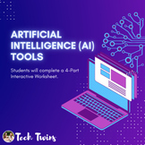 Artificial Intelligence (AI) 4-Part Interactive Worksheet 