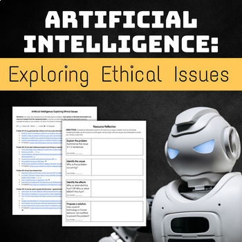 Preview of Artificial Intelligence Lesson - Exploring Ethical Issues