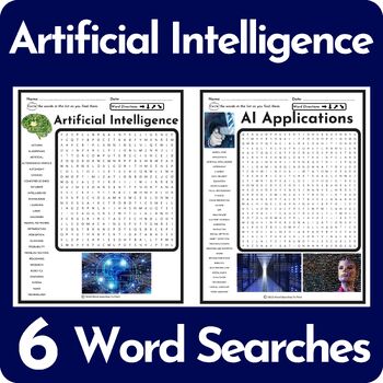 Preview of Artificial Intelligence Word Search Puzzle BUNDLE