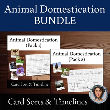 Preview of Artificial Selection | Animal Domestication Timeline and Card Sort BUNDLE