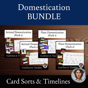 Preview of Artificial Selection | Domestication Timeline and Card Sort Activity BUNDLE