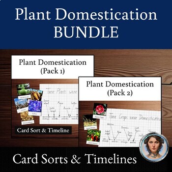 Preview of Artificial Selection | Plant Domestication Timeline and Card Sort BUNDLE