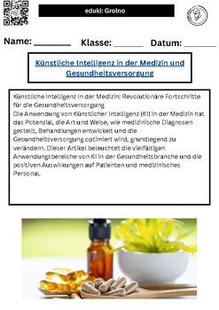 Preview of Artificial intelligence in medicine and healthcare (on German)