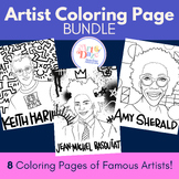 Artist Coloring Pages | Hand drawn diverse range of artists