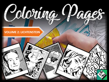 Artist Coloring Pages Lichtenstein Great For Early Finishers Free Art Amp Subs