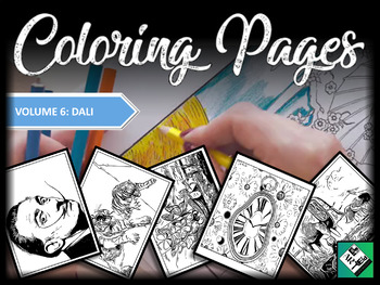 Preview of Artist Coloring Pages: Salvador Dali Great for early finishers, free art & subs