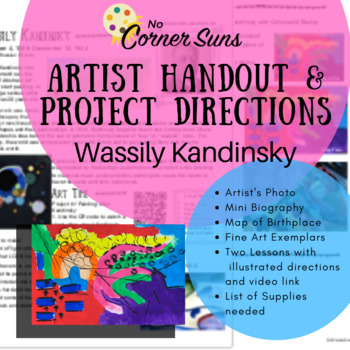 Preview of Artist Handout and Art Project: Wassily Kandinsky Abstract Painting