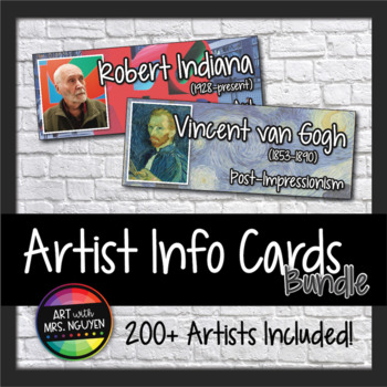 Artist Cards: Modern Art Movement Bundle