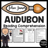 Artist John James Audubon Reading Comprehension Worksheet 