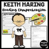 Artist Keith Haring Reading Comprehension Worksheet Art History