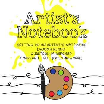 Preview of Artist Notebook Grade 5-7 | *VISUAL ART* Lesson Plans