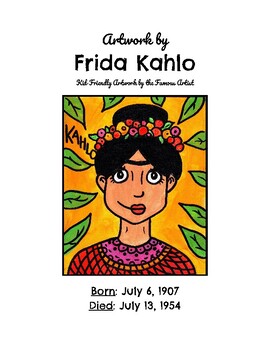 Preview of Artist Picture Book - Frida Kahlo