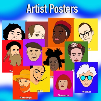 Artist Posters by misswittandartists | Teachers Pay Teachers