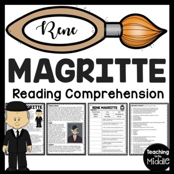 Preview of Artist Rene Magritte Reading Comprehension Worksheet for Art History