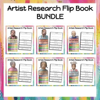 Preview of Artist Research | Flip Book | BUNDLE 3 | Black History Month