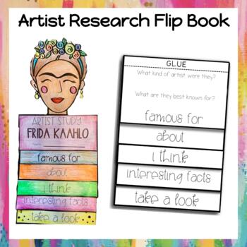 Preview of Artist Research | Flip Book | Frida Kahlo