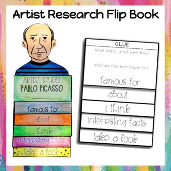Preview of Artist Research | Flip Book | Pablo Picasso