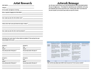 Preview of Artist Research Handout