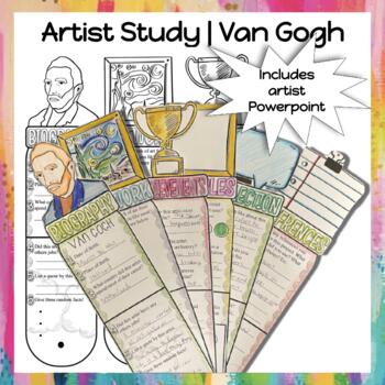 Preview of Artist Research | Van Gogh | Interactive Fan