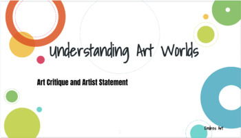 Preview of Artist Statement/Art Critique