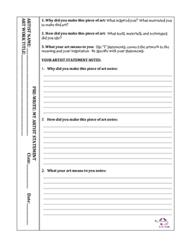 personal statement graphic organizer