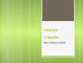 Preview of Artist Study: Georgia O'Keeffe