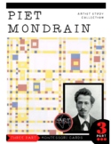 Artist Study - Piet Mondrian Montessori 3 Part Cards with 