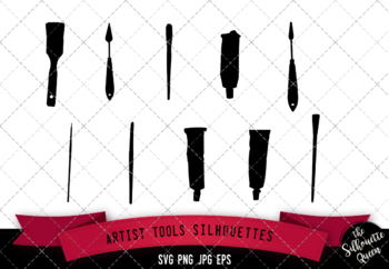 Art Easel SVG Artist Clip Art Cut File Silhouette dxf eps p