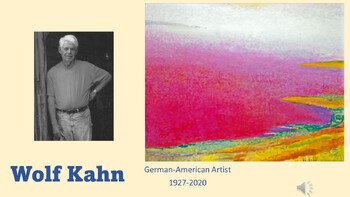 Preview of Artist in a Minute Bundle Wolf Kahn: Video and Support Materials